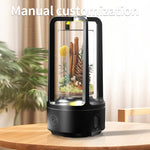 2-in-1 Audio Crystal Light and Bluetooth Speaker Gift - Touch-Controlled Resin Night Light