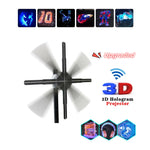 Naked Eye 3D Holographic Advertising Machine Fan Screen