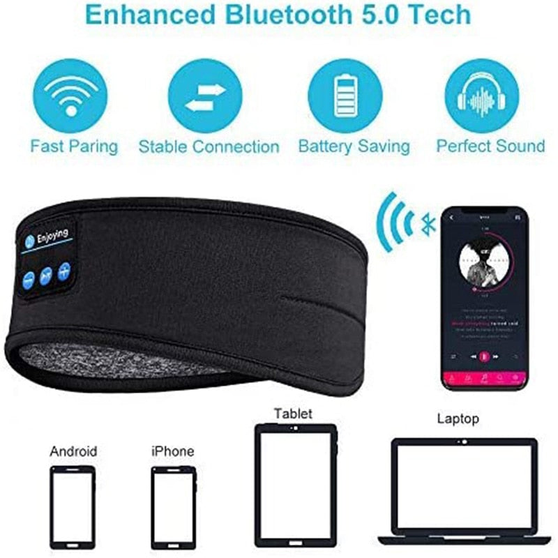 Wireless Bluetooth Sleep Headphones Headband for Comfortable Rest and Relaxation