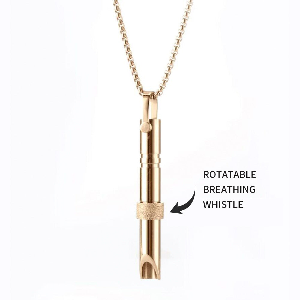 Stainless-Steel Breathing Necklace For Women & Men